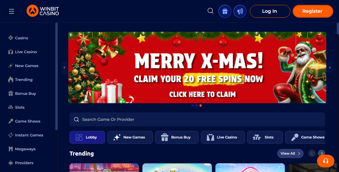 Win-bit Casino Desktop screenshot